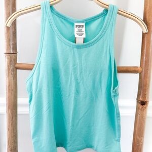 Victoria's Secret PINK sleepwear crop sleep tank top - mint | size M